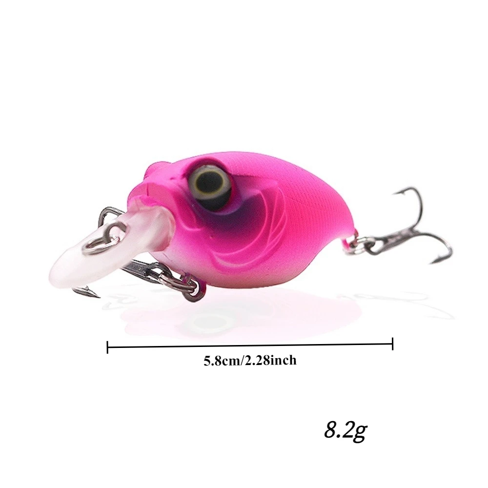 Billings Floating Rock N Roll Chubby Köder 5,8 cm/8,2 g Wackelnder Hartplastikköder 8 Farben Künstlicher Spinnerbait Angelzubehör – Detail 2