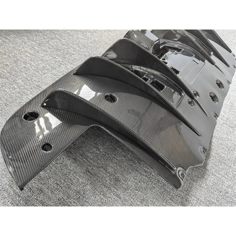 Kit Aerodinámico de Fibra de Carbono Estilo N, Alerón Delantero, Faldones Laterales y Difusor Trasero, Compatible con 488 GTB Spider, Accesorios de Tuning Exterior