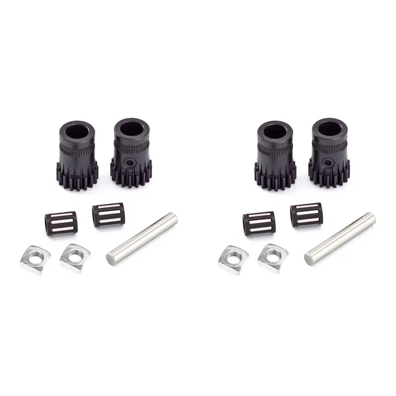 

ABIJ-2X Dual Drive Gear Extruder Kit For Prusa I3 Mk3s MK3 MK2 MK2S MK2.5 3D Printer Extrusion Wheel Enhanced Filament Grip
