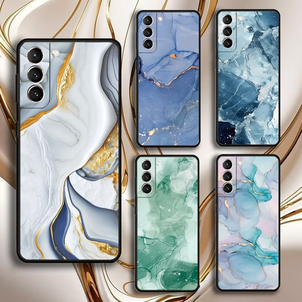 

Crystal layer rock texture Phone Case For Samsung GalaxyA13,21s,22,31,32,52,53,71,72,73,Soft Black Shell