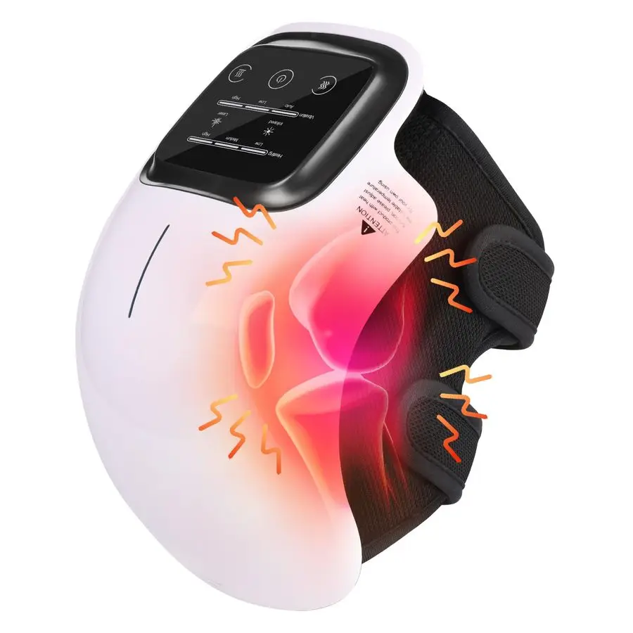 

Massager with Heat and red Light,amp Massage Therapy, 3 Levels Heat and 3 Vibration,Helps Joint Stiff and Discomfort,3in1 Cordle