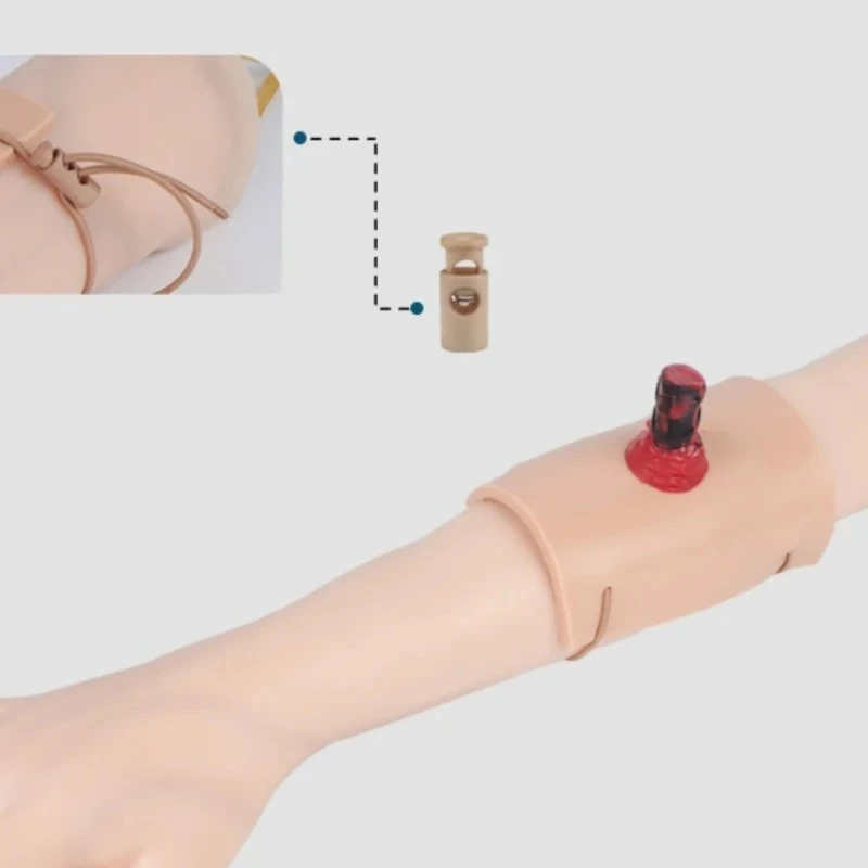 Limb Penetrating Injury Model Silicone Practice Model Penetrating Wound Training Module Surgical Suturing Practice Model