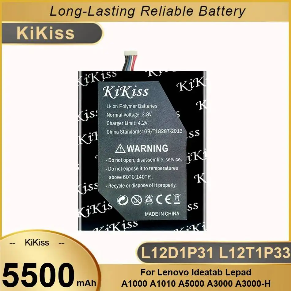 

Reliable Power Tablet Battery L12D1P31 L12T1P33 5500mAh High Compatibility For Lenovo Ideapad A1000 A1010 A5000 A3000 A3000-H