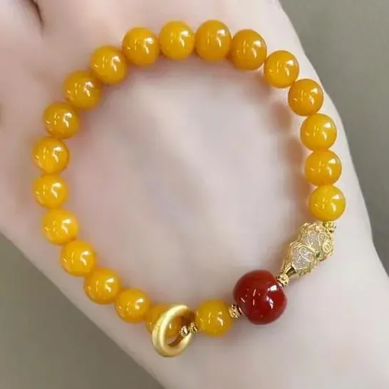 Suzuki Ruyi-pulsera de calabaza de bloqueo, exquisita sensación fresca, regalo de cumpleaños, joyería ligera de lujo, sensación de alta gama, cadena de mano de llegada