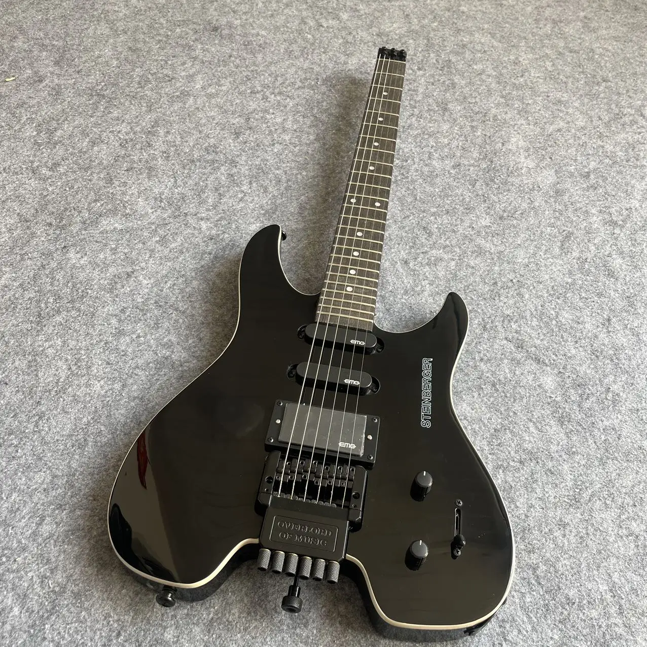 

Профессиональная акустическая гитара с 6 струнами, безголовая, черная, высокого качества, на заказ