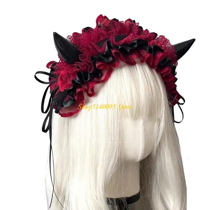 DXAE ハロウィン デビル ホーン ヘッドピース 環境に優しい物質 パーティー追加 キッズ