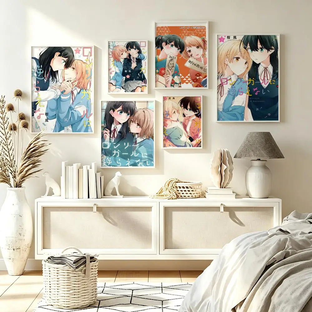 manga Can't Defy the Lonely Girl Poster for Bedroom Dorm Room Home Decor Large Wall Picture Print