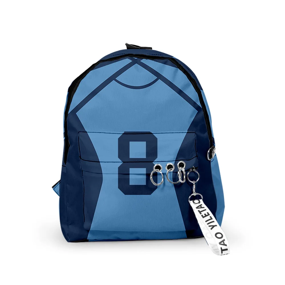 

Trendy Popular BLUE LOCK Backpacks Boys/Girls pupil School Bags 3D Print Keychains Oxford Waterproof Cute Small Backpacks