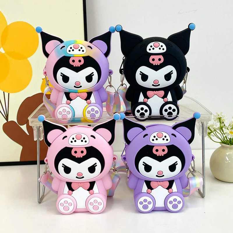 กระเป๋าสตางค์กระเป๋าพาดลำตัวสำหรับผู้หญิง Hello Kitty น่ารักสำหรับเดินทางกระเป๋าหิ้วกระเป๋าโทรศัพท์กระเป๋าสะพายไหล่3มิติสำหรับเป็นของขวัญสำหรับเด็กผู้หญิง