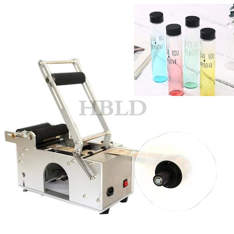 Bottle Labeling Equipment, Round Glass Bottle Labeling Machine, Semi Electric Fully Automatic Small Sticker Printing Machine