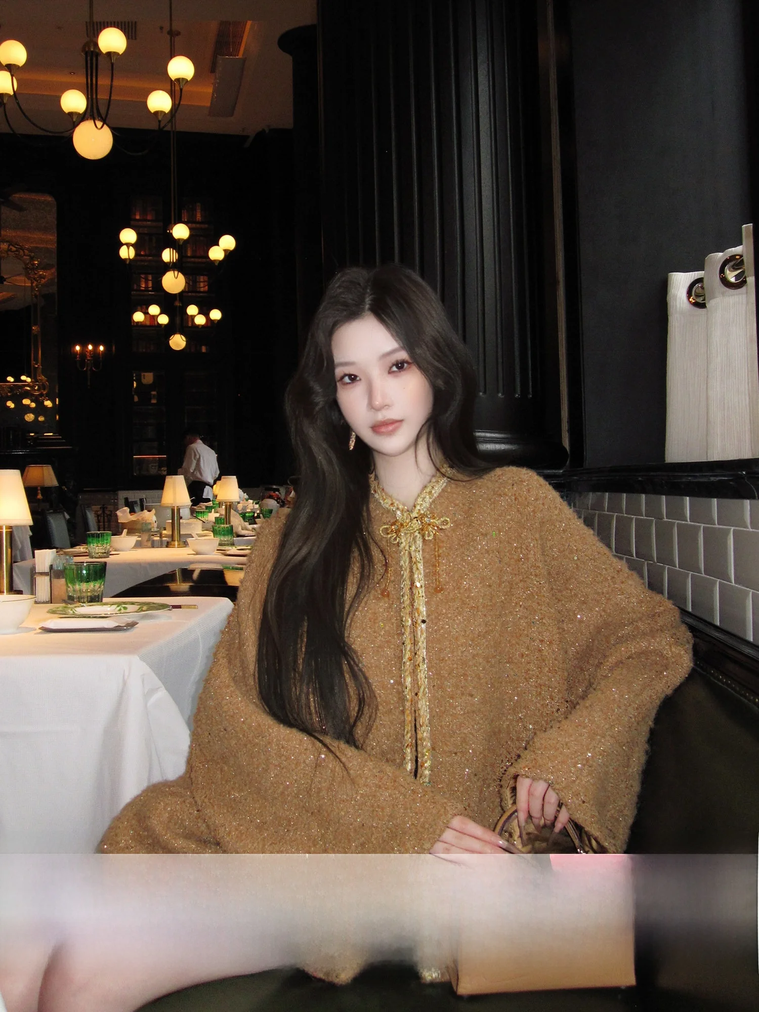 

New Chinese Sle Woolen Jaet And f Skirt Set for Women Stand Collar Long Sve Faionable Two-Piece Suit by Moss Studio