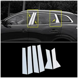For Renault Kadjar 2015-2019 Chrome Window B C Pillar Strip Cover Trim Stainless Steel Car Exterior Styling Modify Refit