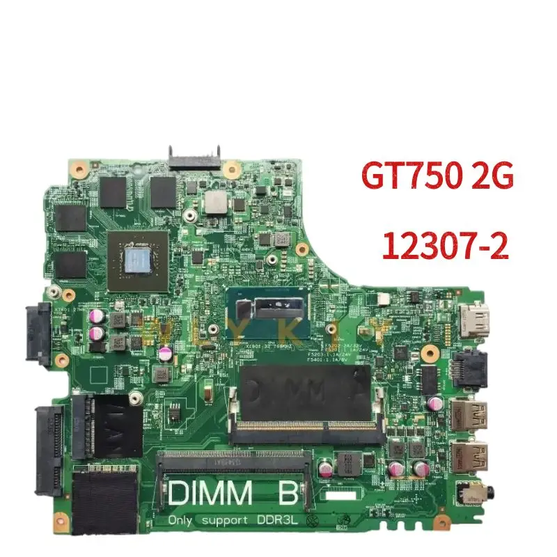 For Dell Inspiron 3437 5437 Laptop Motherboard.CN-0YFV4C YFV4C With I3 I5 I7 CPU.GT720/GT740M/GT750  GPU, 12307-2/12314-1