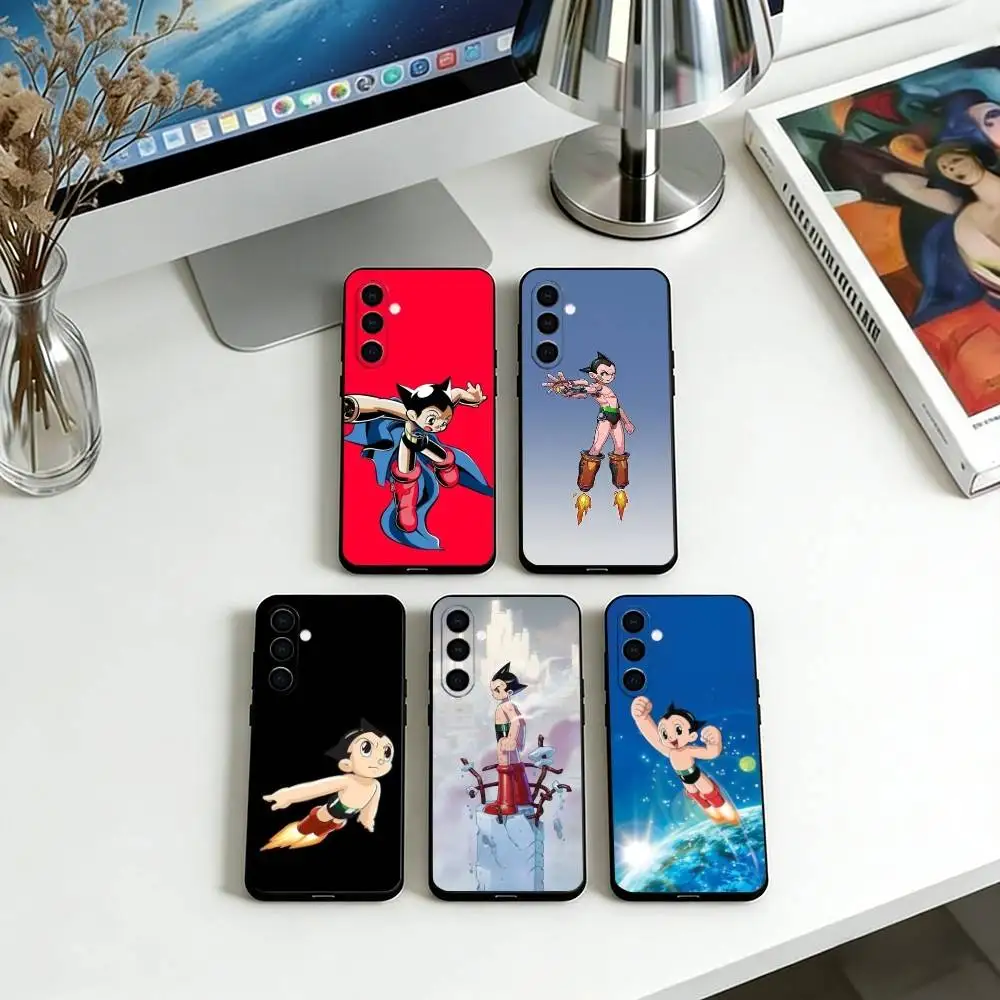 Astro Boy Phone Case For Samsung Galaxy A73,A72,A71,A70,A53,A52,A51,Others Soft Black Cover