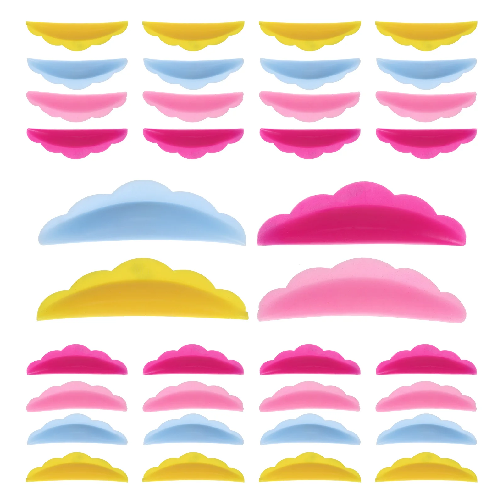 

40Pairs Eyelash Lift Pads Silicone Lash Perming Rods Reusable Beauty Tool for Eyelash Curling Kit Lash Lift Pads