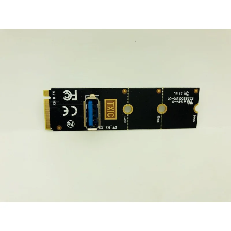 NGFF M.2 to PCI-E X16 Slot Transfer Card Pcie Riser Card VGA Extension Cable