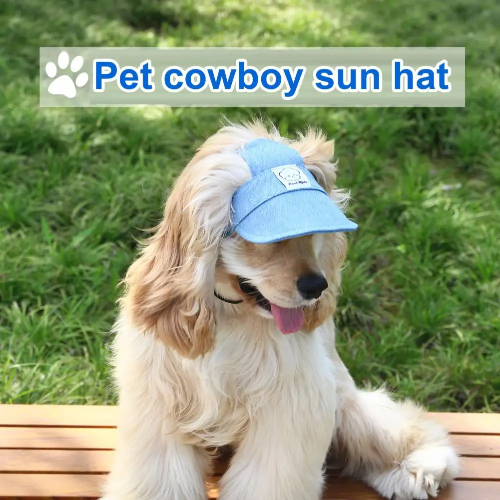 

Pet Hat Dog Sun Hat Sunscreen Baseball Cap with Ear Holes for Dogs Outdoor Sports Party Photos Travel Sun Protection Cap 강아지