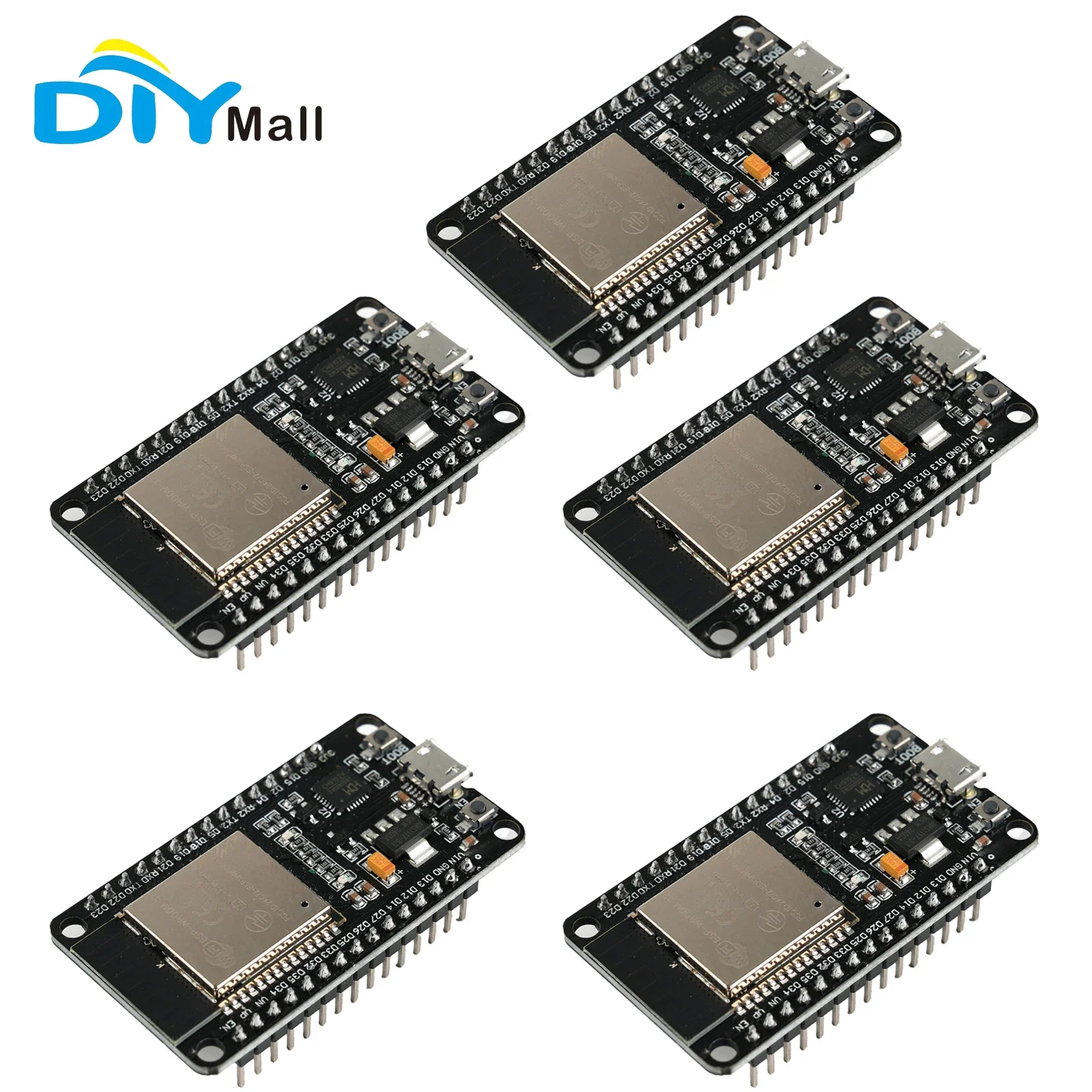 5pcs ESP32 scheda di sviluppo Wireless WiFi + blu -- compatibile con denti 2 In 1 Driver Dual Core CH9102X a bassissimo consumo energetico