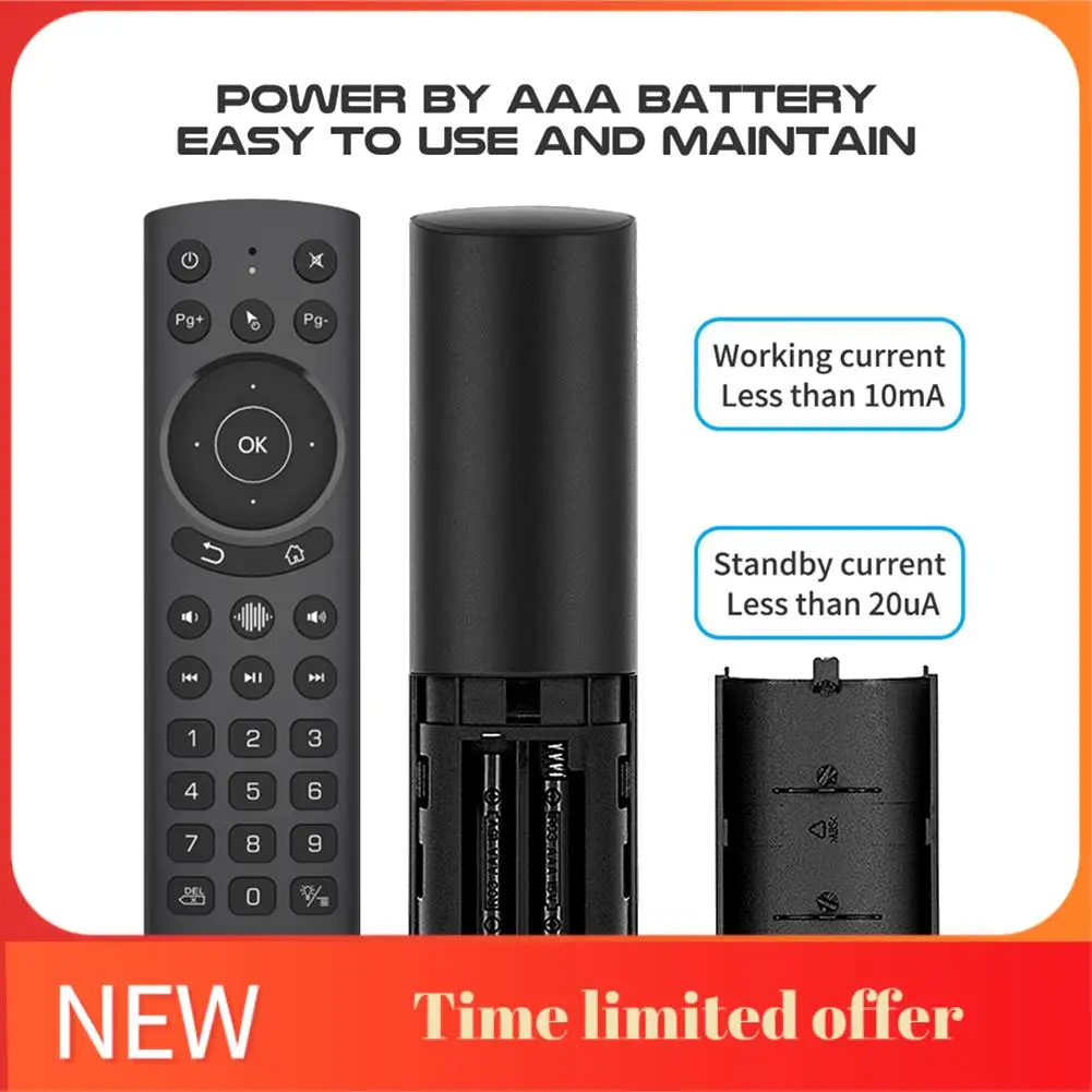 A42T-5Pcs G20S Pro Air Mouse Remote Control For Google Assistant Voice Search Gyro Bluetooth 2.4G Wireless