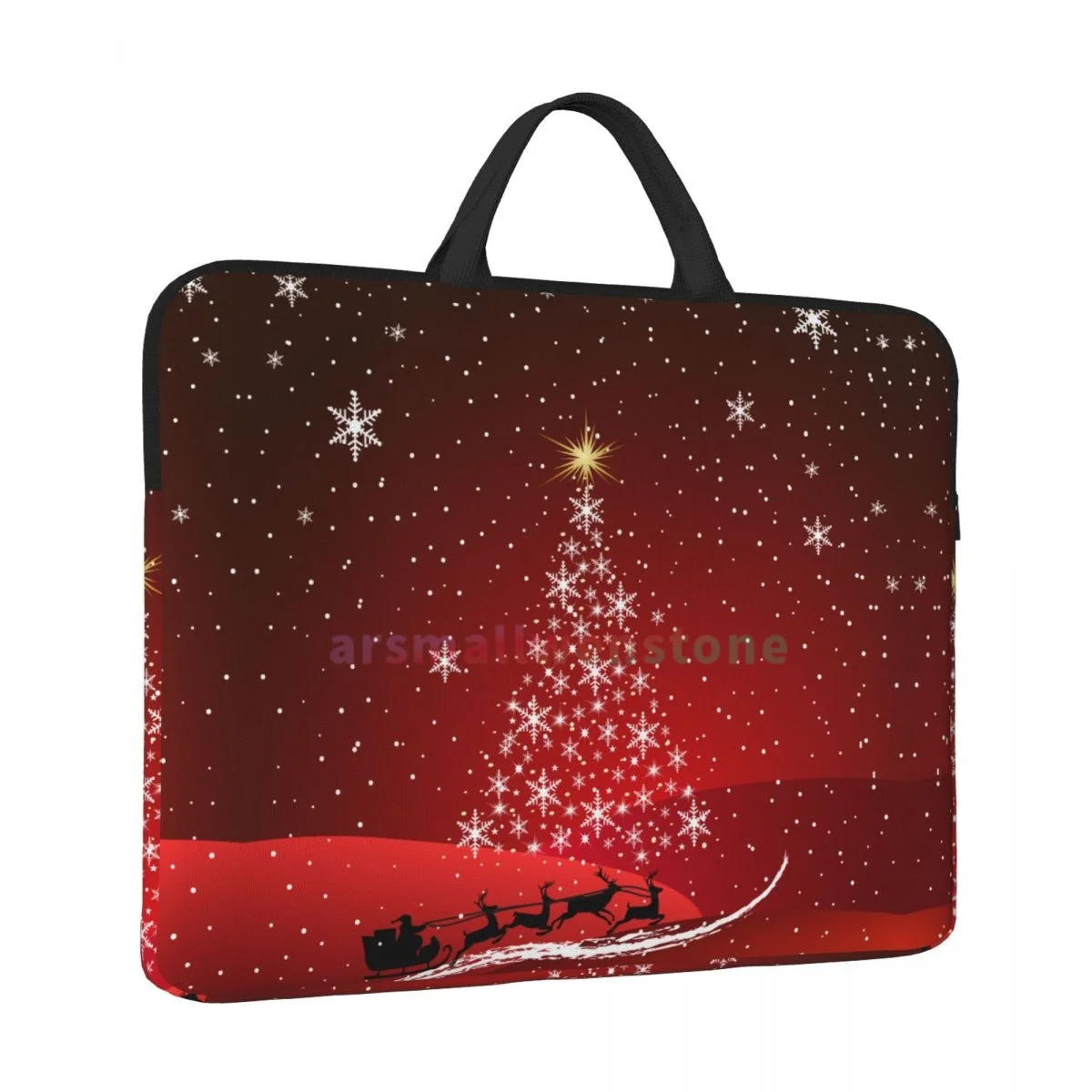 Christmas Theme Laptop Bag Computer Bag Office Business Travel 14 Inch Water Resistant Large Laptop Case