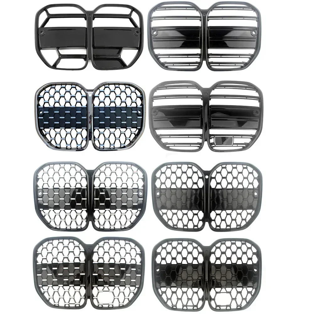 شبكة أمامية للسيارة BMW 4-Series G22 G23 G26 2/4 باب 2021-2023 420i 430i 435i M440i مصد الكلى شبكة السباق العلوي