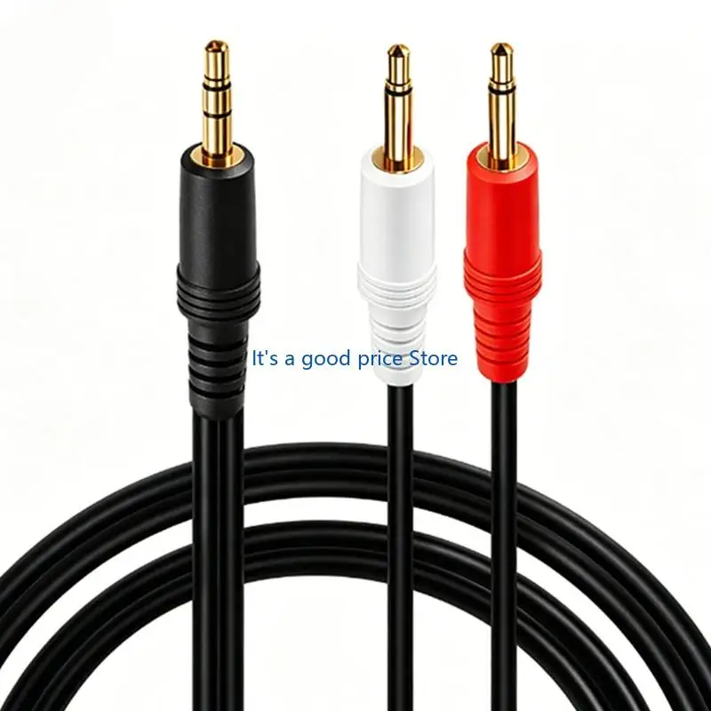  3.5Mm to Double Sound Y Cable 3.5Mm Metal Texture Perfect for Various Device
