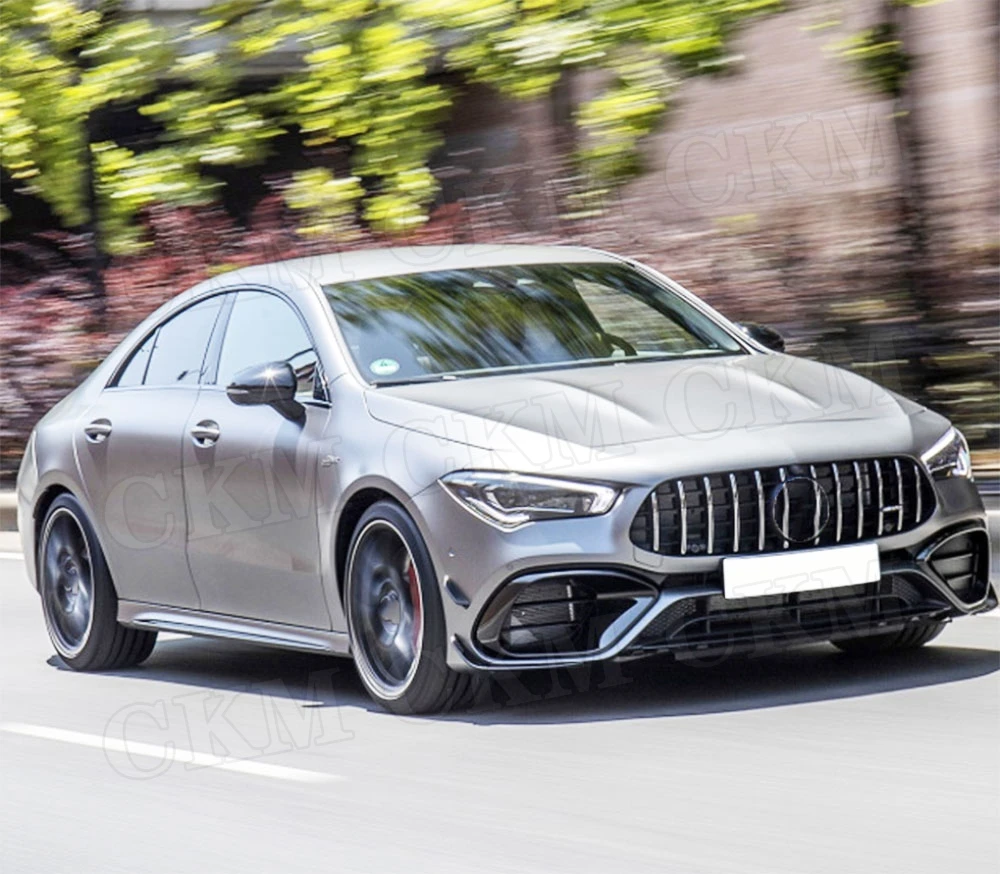 

ABS Gloss Black Front Bumper Lip Splitters Flaps Apron Body kits for Mercedes Benz W118 C118 CLA45 AMG 2020+ Car Accessories