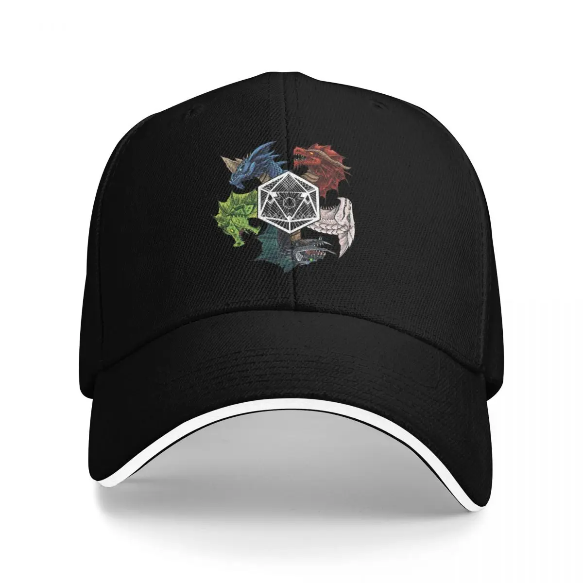 

D&D Chromatic Dragon D20 Baseball Cap party Hat golf hat genuine western Hat Men's Hats Women's