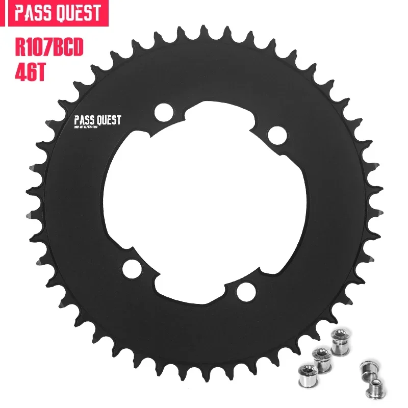 Pass Quest Round Kettingblad 107bcd Voor Sram Rivaliserende Axs 12S Crankset 107 Bcd Mtb Racefiets Kettingwiel 36 40 42 54 56 58 T