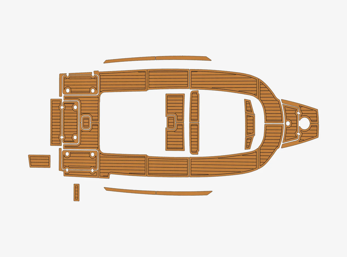 

2021-2024 Scout 330 LXF 1/4" 6mm EVA foam Non-Slip PVC Teak Decking marine Mat seadek aqua carpet Marine Floor