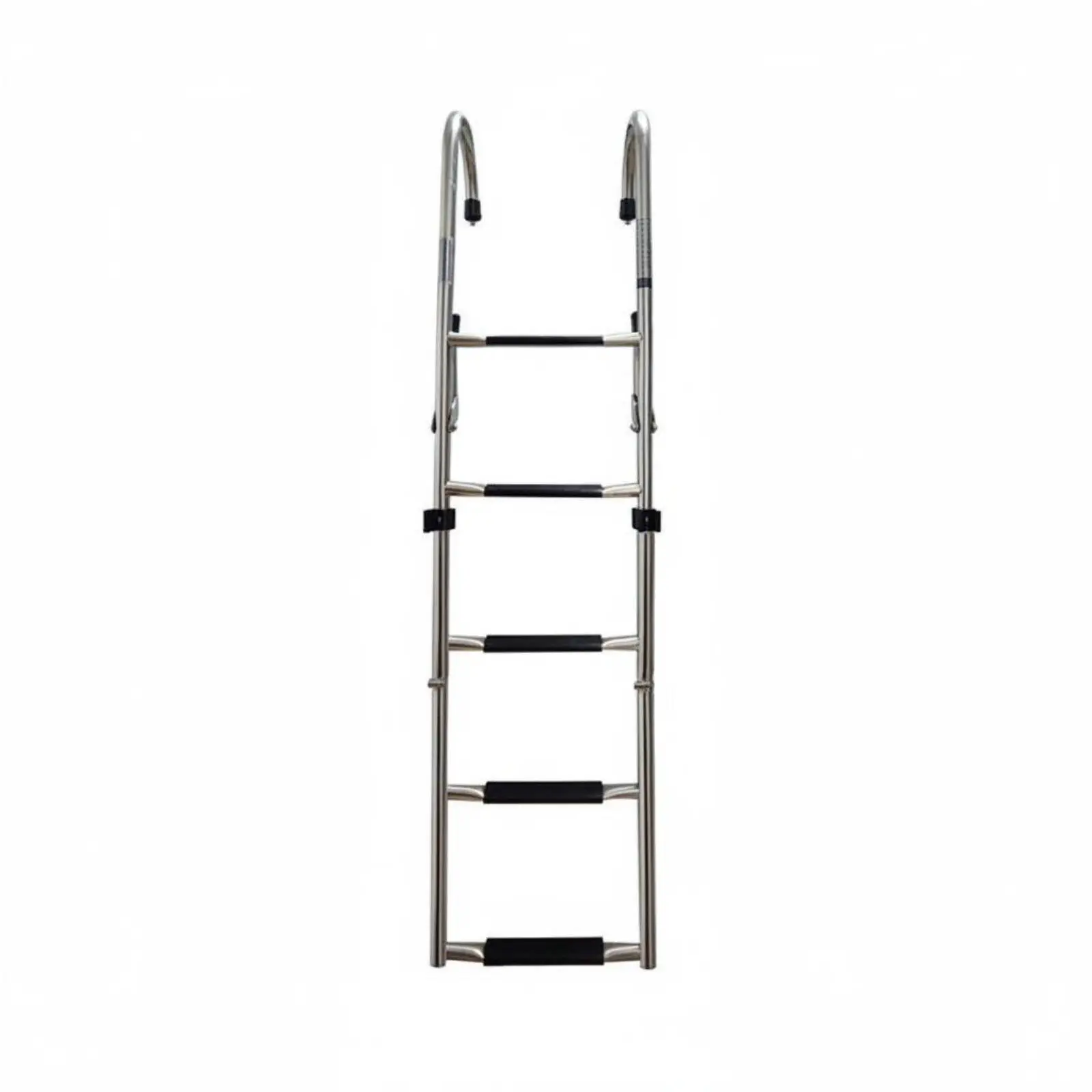Rustproof Stainless Steel Boarding Ladder for Inflatable Boat Yacht Transom Mount Non Skid Step Marine