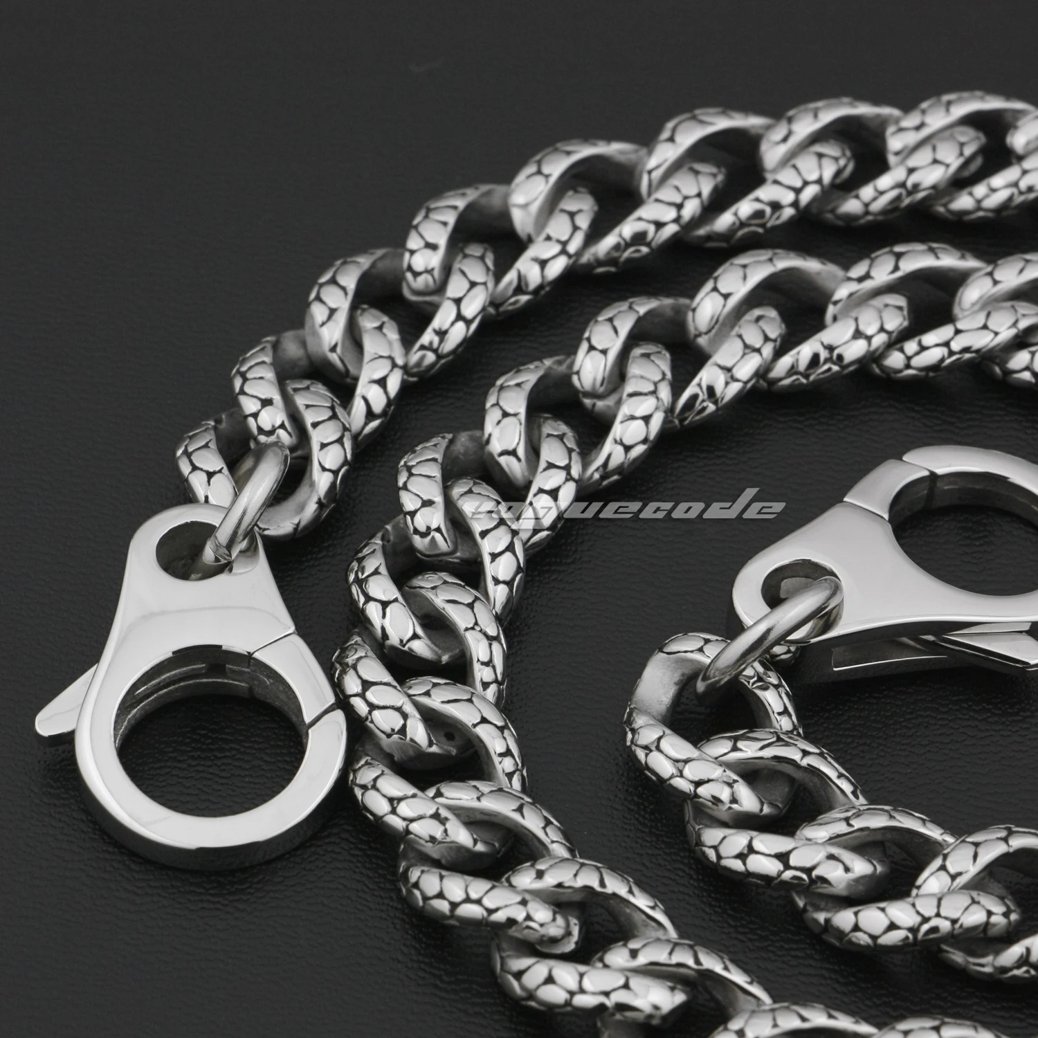 Stainless Steel Mens KeyChain Biker Rocker Wallet Chain Punk DIY Accessory 5A019WC