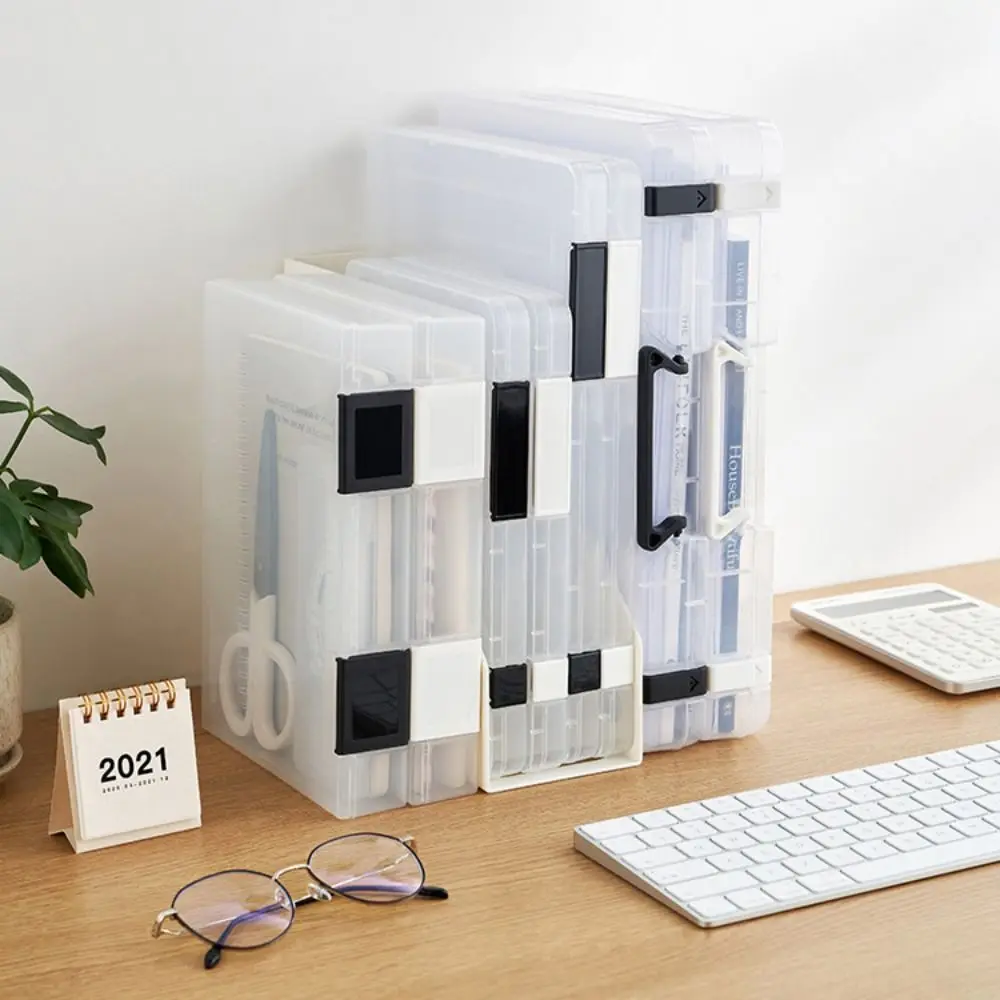 

Document Case Transparent A4 File Box Durable Portable a5 Organize The Box Folder Simple a4 File Storage Box Desk Organization