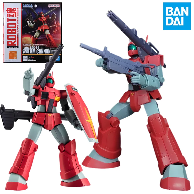 

Bandai Original MODEL KIT ROBOT SOUL GUNDAM Anime Action Figure RGC-80 GM GANNON GABURO BASE Model Toys Model Gifts For boys
