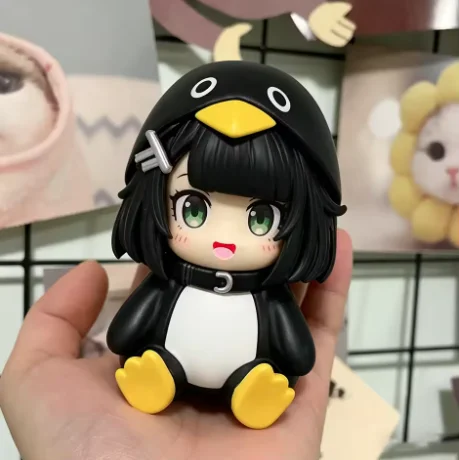 Neue hübsche 8,5 cm große Arknights Endfield Pengmin Figuren aus PVC, kleines Cosplay-Pengmin-Modell, Anime-Sammlerstück, Schreibtischausstellung, Geschenk.