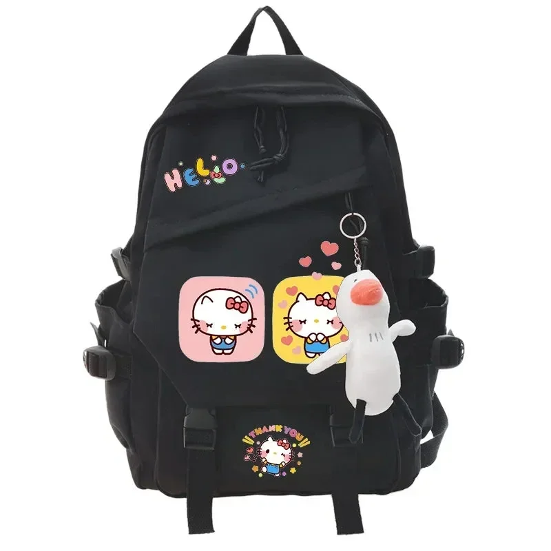 Hello Kitty torba o dużej pojemności słodka torba szkolna kawaii Sanrio dziewczyna chłopiec kreskówka ładny plecak wisiorek prezent mini plecak