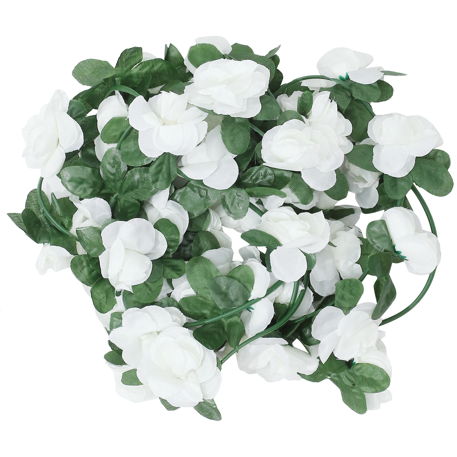 

6pcs Roses Garland Decoration Artificial Plant Vine Color Lifelike for Home Shop Wedding Party Christmas Holiday