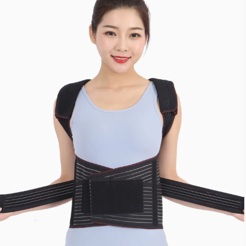 Adult back spine strap unisex support strap Back shoulder blade brace