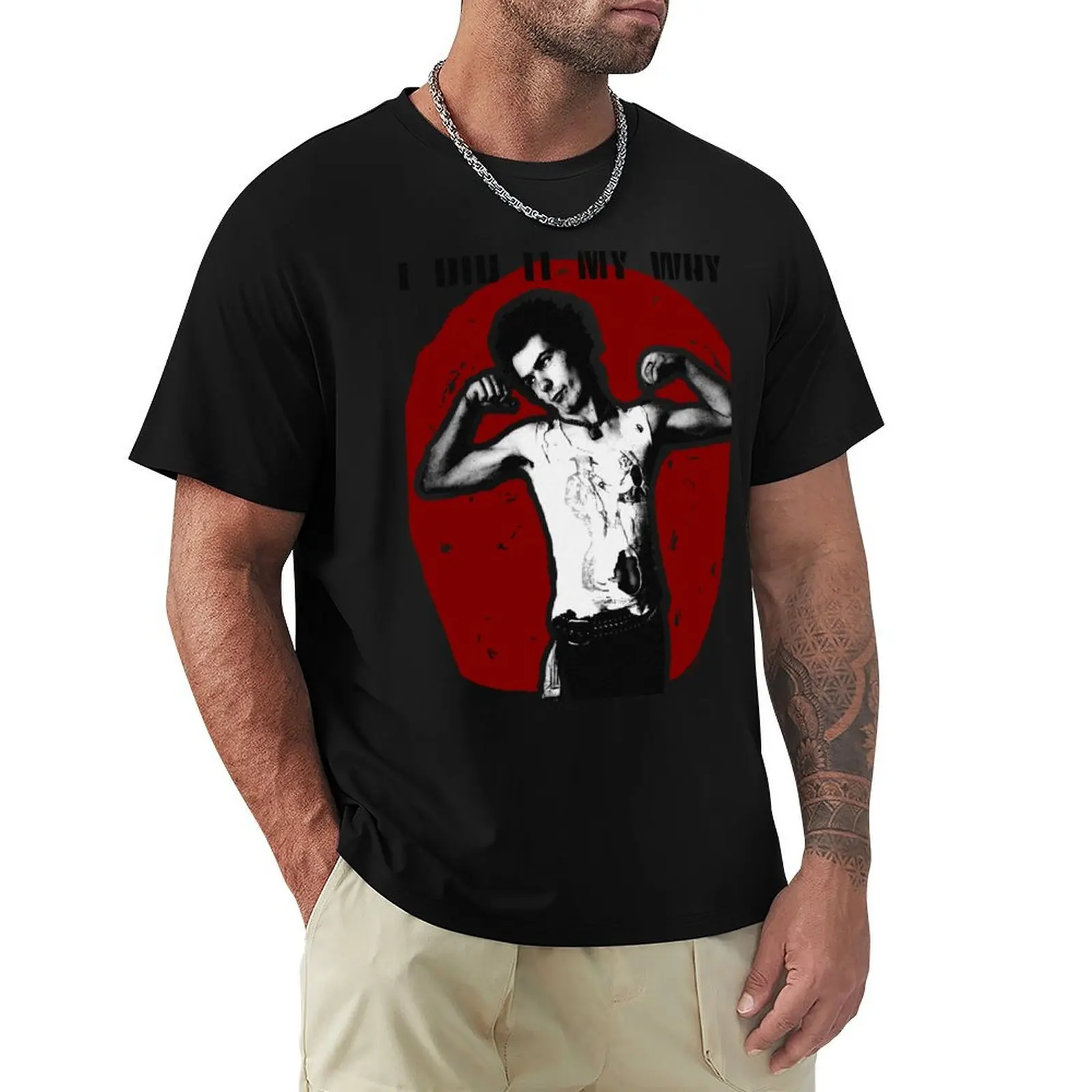 Sid Vicious I Did It My Way T-Shirt Work Wear Breathable Tee