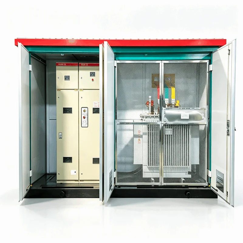 Galvanized Steel High/Low Voltage (35kV/10kV) IP23D Power Distribution Solar Power Plant Substation Box for Industrial Park with