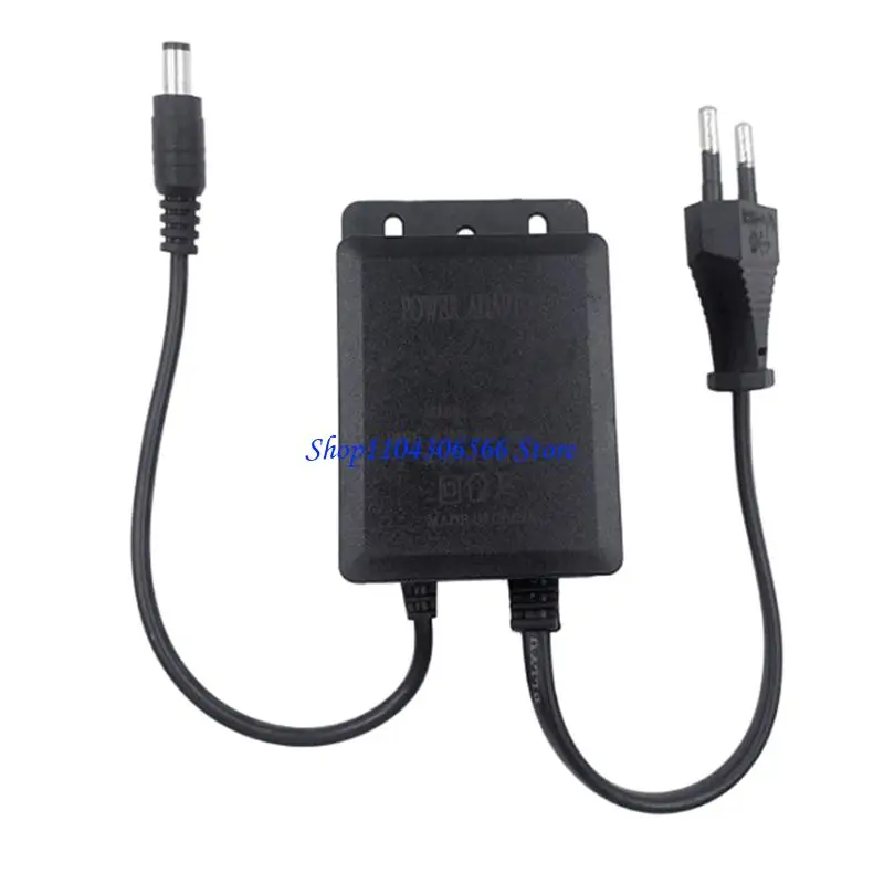02DD Waterproof 12V Power Adapter AC100 240V Input Compatibles LED Lights Cameras