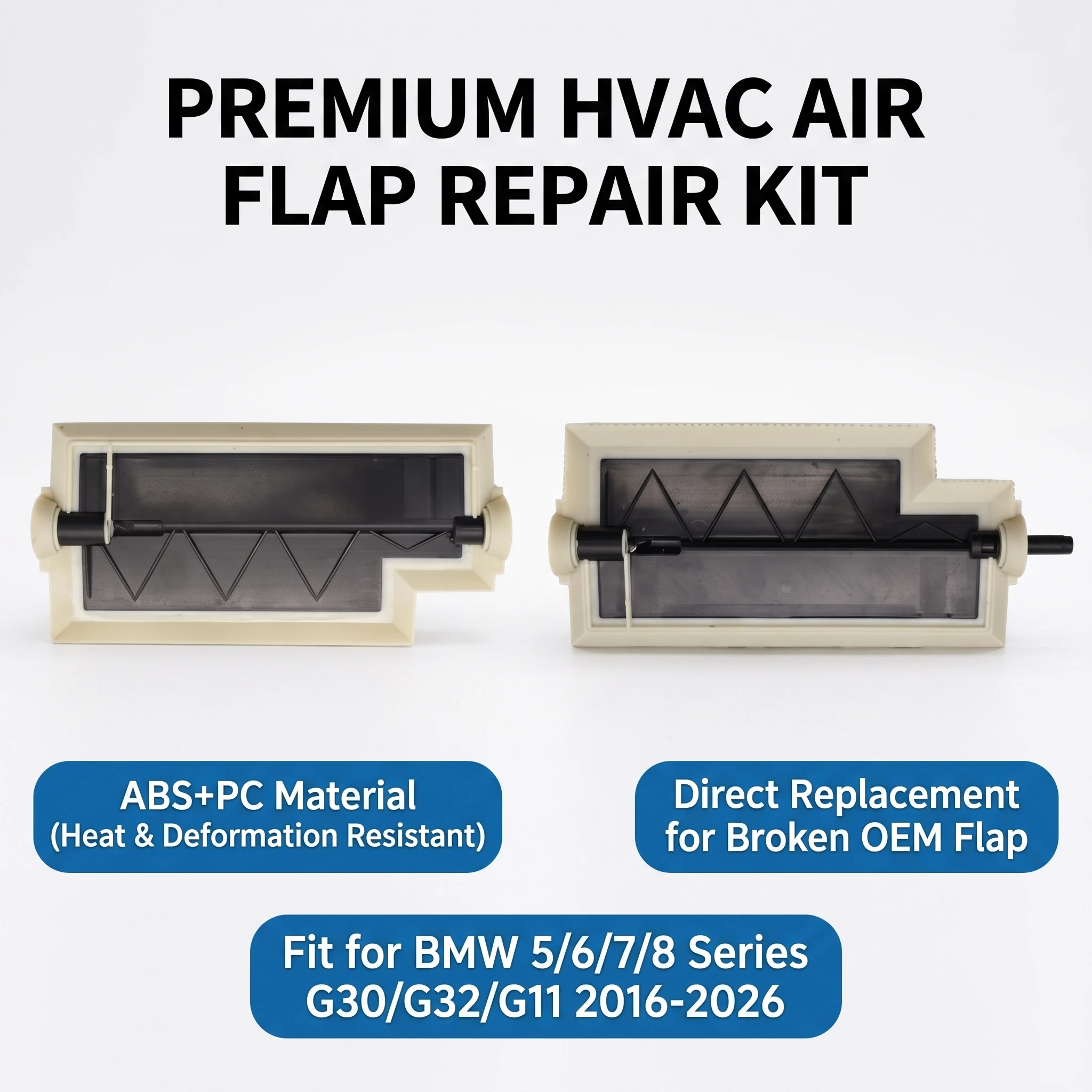 HVAC Air Distributor Housing Flap Cover 64116997685 For BMW 5 6 7 8 Series G30 G32 G11 2016-2026 4-Zone Climate Repair Kit