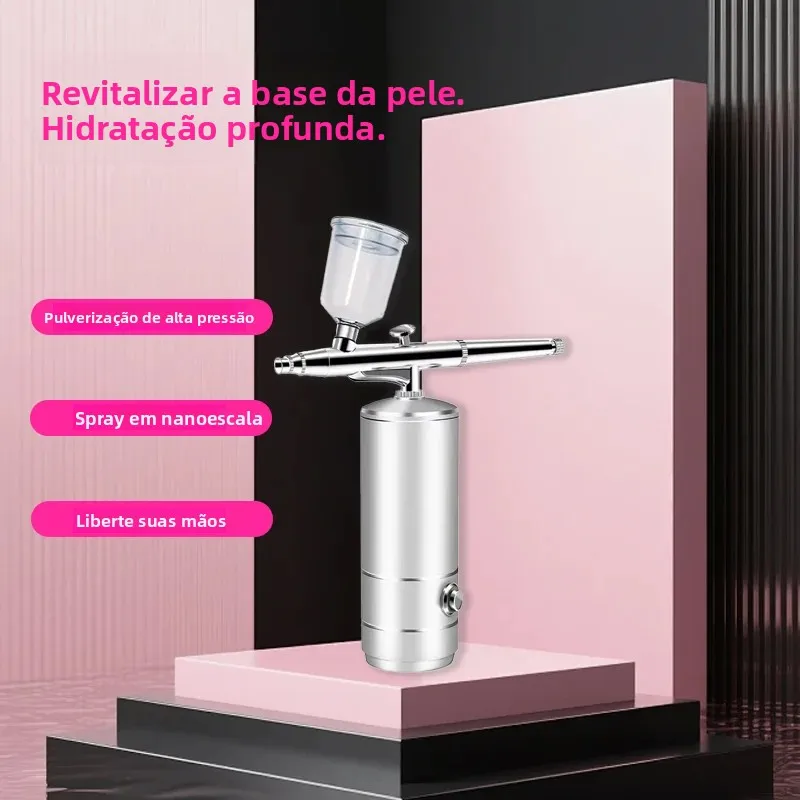 oxygen-injector-mini-air-compressor-kit-air-brush-paint-spray-gun-airbrush-for-nail-art-tattoo-craft-cake-nano-fog-mist-sprayer