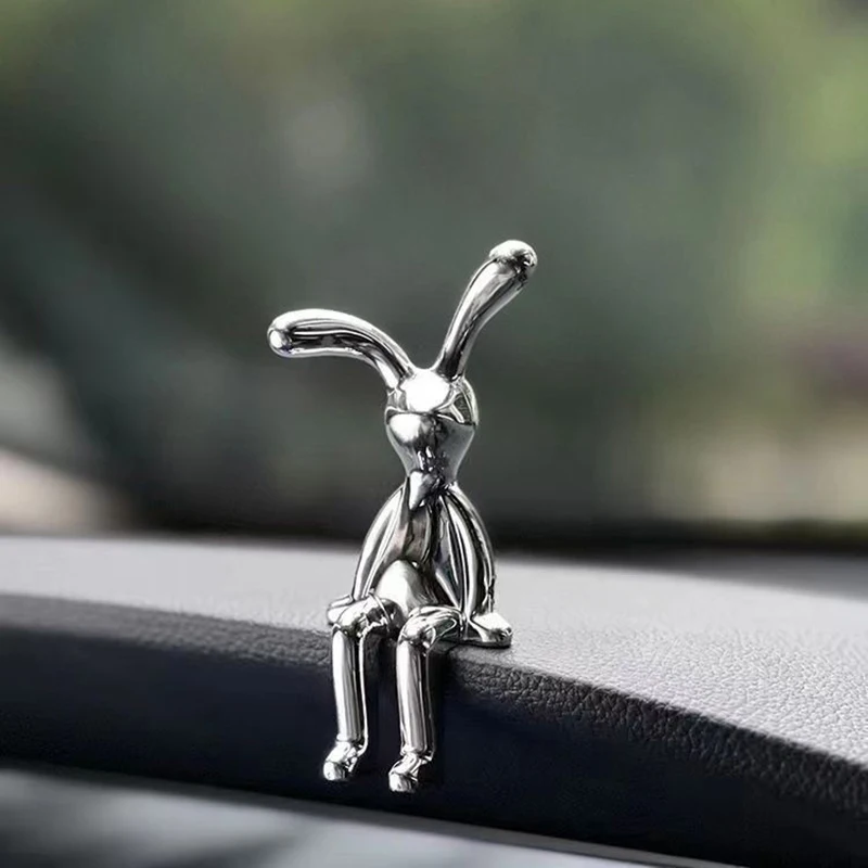 2024 New Kawaii Rabbit Ornament Ins Car Accessories Decorative Supplies Creative Desktop Ornament Room Decor Cute Children Gifts