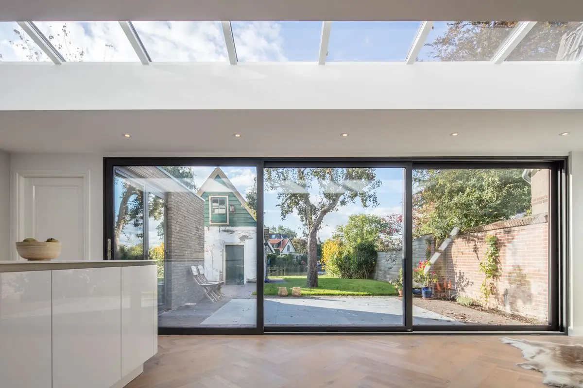 

Hurricane Resistant Double Tempered Glass Sliding Doors Waterproof and Heat-insulated Sliding Door Custom Colors and Size