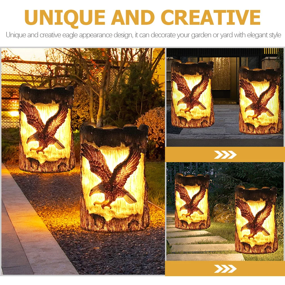

Eagle Shaped Solar Lawn Lamp Outdoor Garden Landscape Light Decorative Night Light For Yard Patio Eagle Lamp Villa