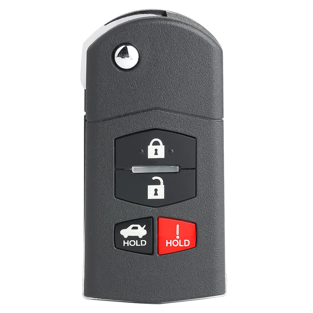 KEYECU KPU41788 for Mazda 6 RX-8 MX-5 Miata CX-7 CX-9 Flip Remote Key Fob 3 4 Button 313.8MHz 4D63 GP7A-67-5RYB