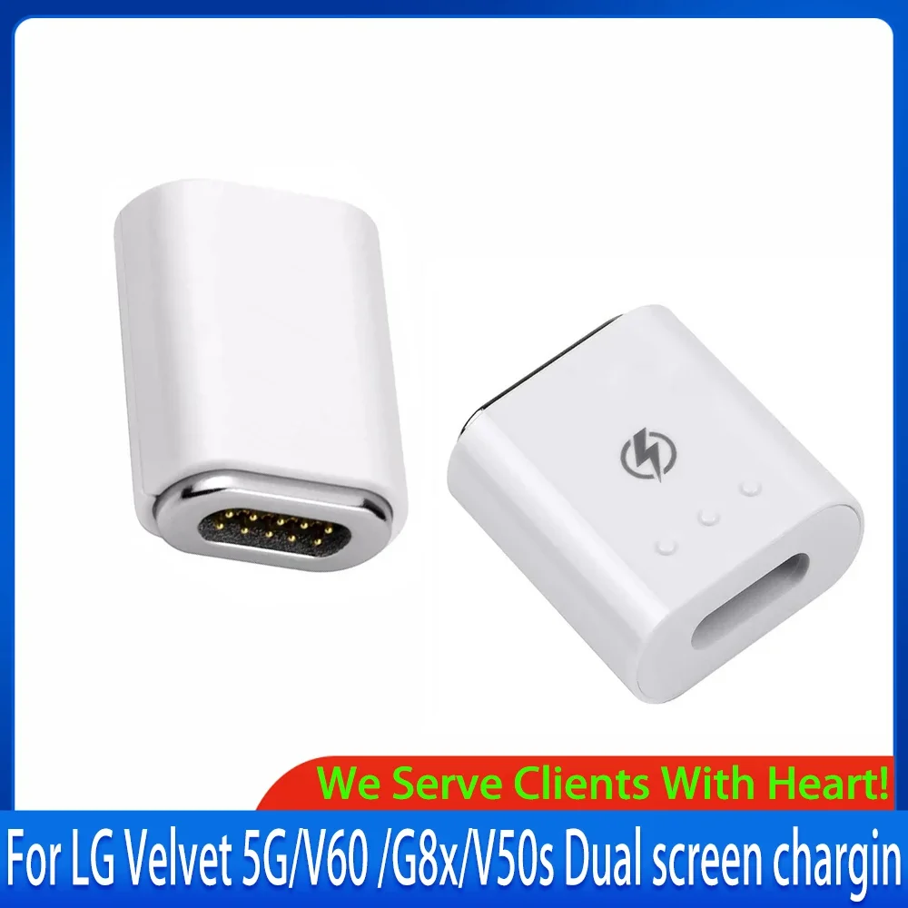 Original For LG V60 ThinQ 5G/G8X/V50S/Velvet Sub screen Magnetic adapter Adapter Charging For LG Velvet G9 Dual screen charging