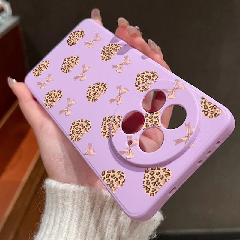 Leopard Print Hearts Bow Soft Lanyard Phone Case For OnePlus 15 13 13T 12 13R 12R 11R Nord 5 Ace 5 3 2 5G TPU Shockproof Cover #4