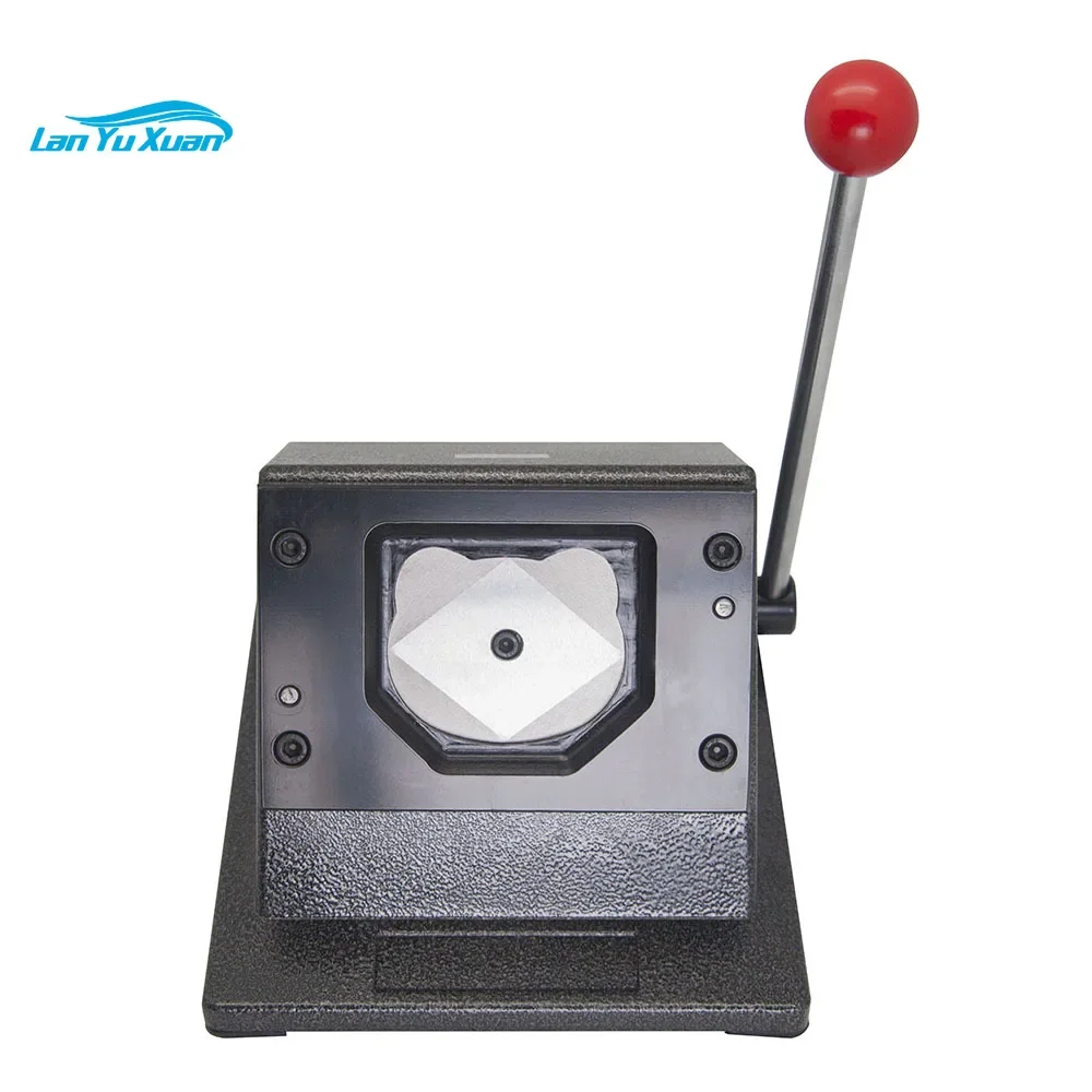 

HOT SALE Cat Shape Badge Making Machine Button Maker Kit + Cat Paper Cutter + 1000pcs Cat Safety Pin Button Badge Supplies